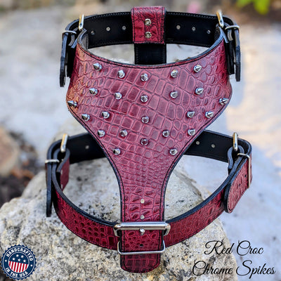 Y62 - Spiked Leather Dog Harness