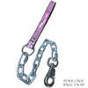 Heavy Chain Lead with Leather Handle - 30"