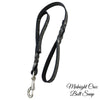 Dual Handle Twisted Leather Leash