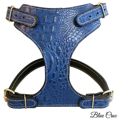 FBH4 - French Bulldog Personalized Military Leather Harness - Pit