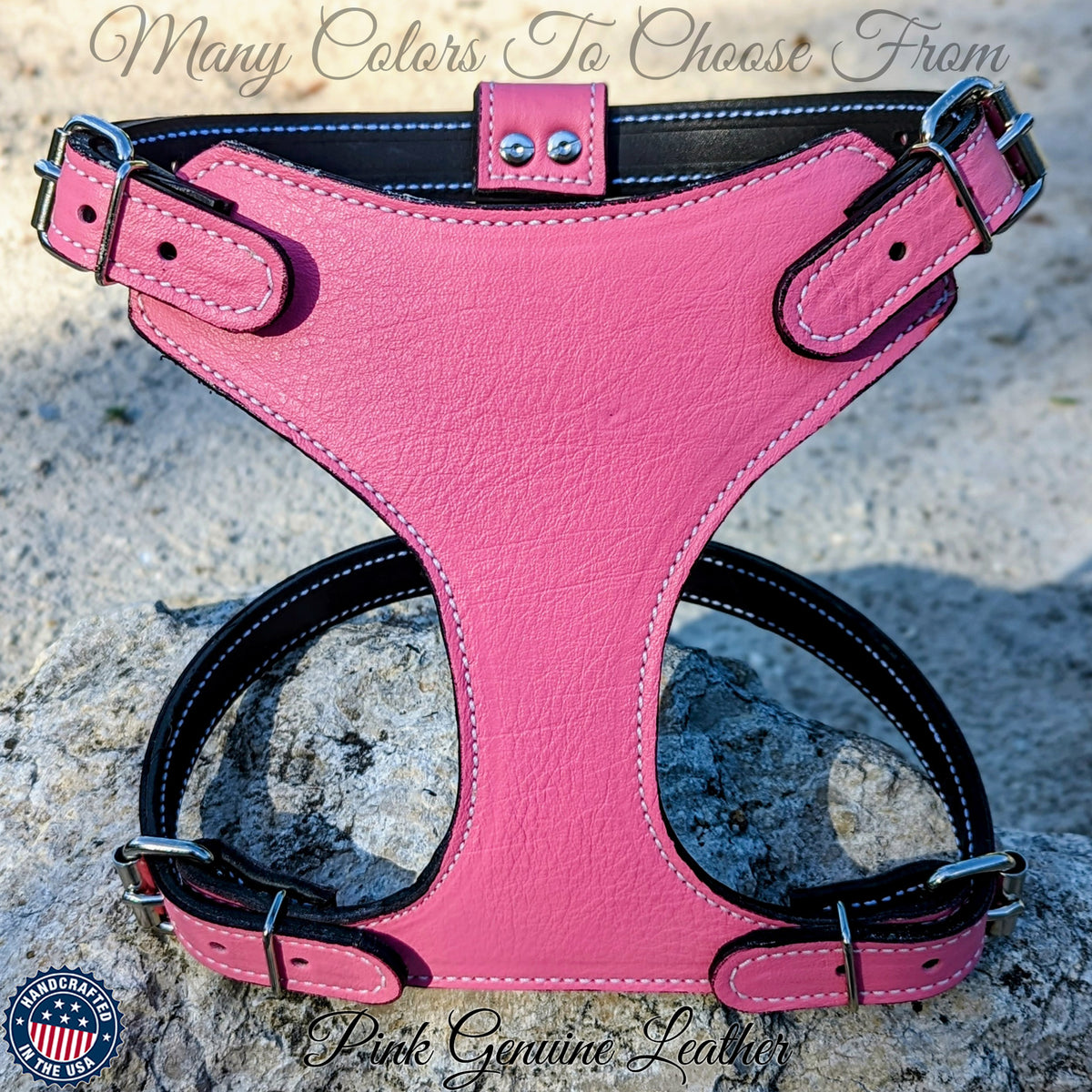 FH1 - French Bulldog Leather Harness