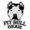Pit Bull Gear Head Logo Vinyl Decal - 10.5" Wide