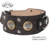 J6 - 2 1/2" Military Themed Studded Leather Dog Collar - 5