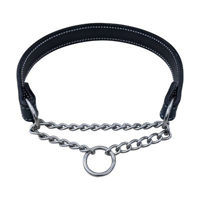 LM3 - Leather Martingale Collar (no buckle) - 1"