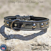 U2 - 1" Wide Studded Leather Dog Collar