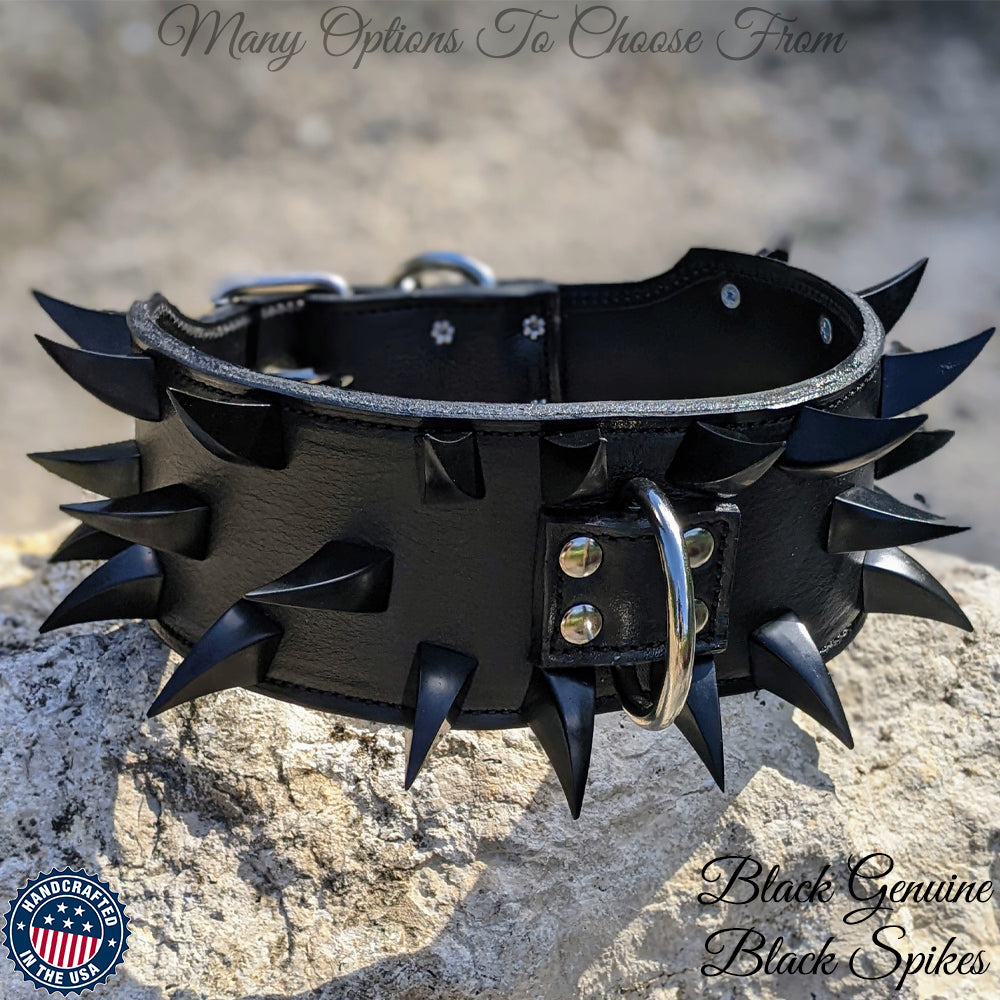 X24 - Coleira para cachorro com garra de dragão de 3" de largura